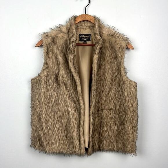 rock revolution Jackets & Blazers - Special One by Rock International faux fur lined vest size medium